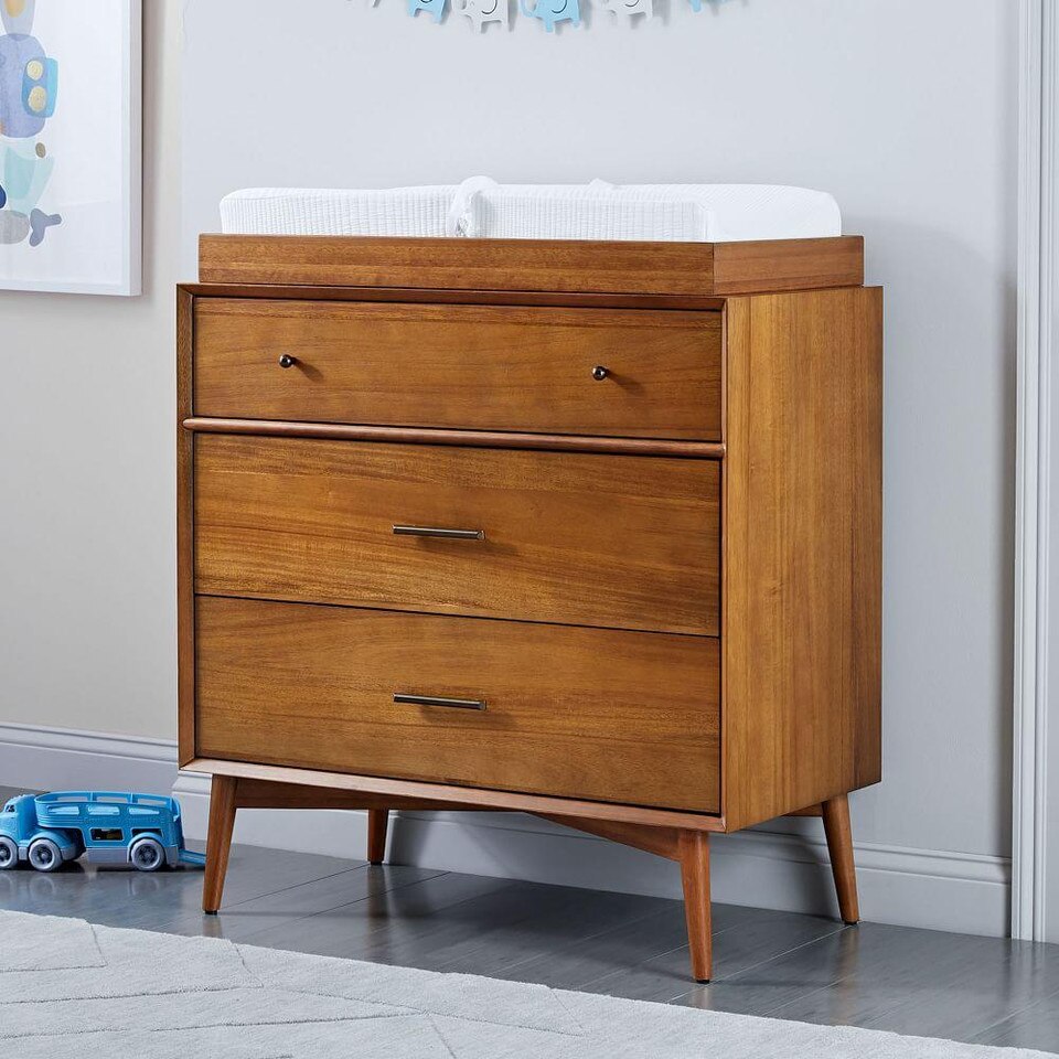 MidCentury 3Drawer Changing Table Acorn west elm United Kingdom